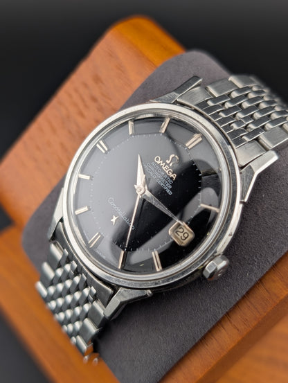 Omega Constellation Pie Pan 'Dog Legs' Black Dial